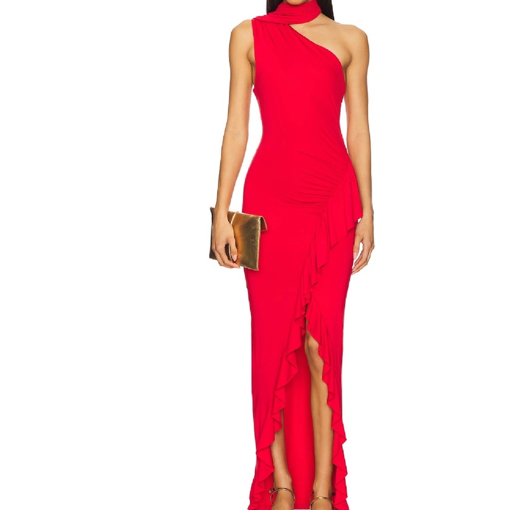 Revolve Superdown Sardina Maxi Dress in Red